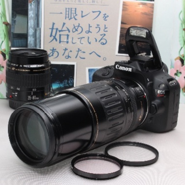Canon - ❤️嬉しい予備バッテリー付き❤️キャノン Kiss X7 ダブルレンズ❤️