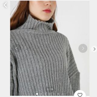 マウジー(moussy)のマウジー　boucle hi neck top ニット(ニット/セーター)