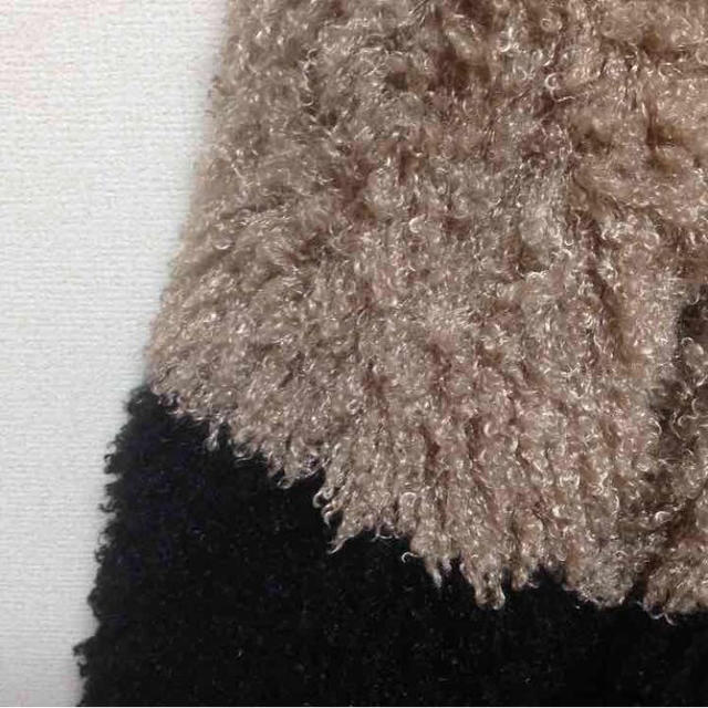MERCURYDUO(マーキュリーデュオ)のふわふわバイカラーショートコート☆ レディースのジャケット/アウター(ノーカラージャケット)の商品写真
