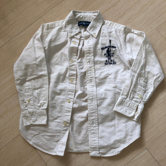 Ralph Lauren(ラルフローレン)のサナまま様専用⭐︎Ralph Lauren 白カッターシャツ キッズ/ベビー/マタニティのキッズ服男の子用(90cm~)(ブラウス)の商品写真