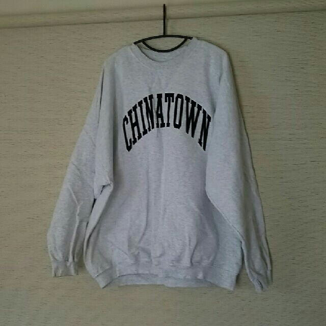 CHINATOWN  MARKET ☆C/N SWEAT  グレーA