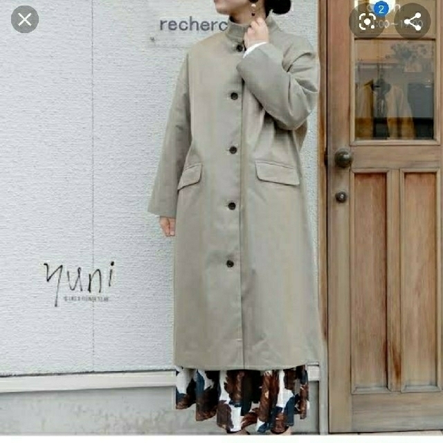 値下げ! 美品 yuni スタンドカラーコート-