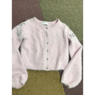 セシルマクビー(CECIL McBEE)のブルー様専用）フェザー♡ショートカーディガン(カーディガン)