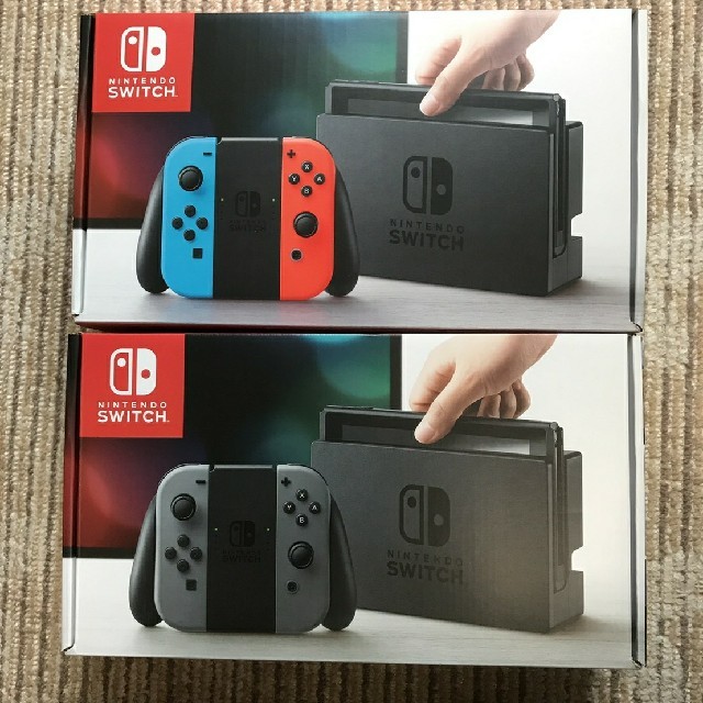 新品未開封　任天堂スイッチ　ネオン　グレー　フィルム