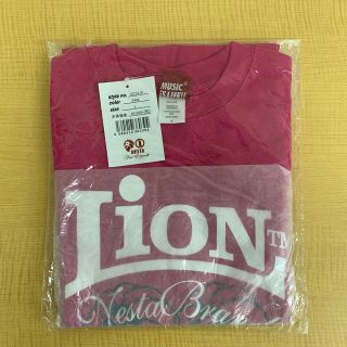 ネスタブランド(NESTA BRAND)の◆新品未使用◆NESTA BRANDロンTシャツ「白lion」ピンク　Sサイズ(Tシャツ/カットソー(七分/長袖))