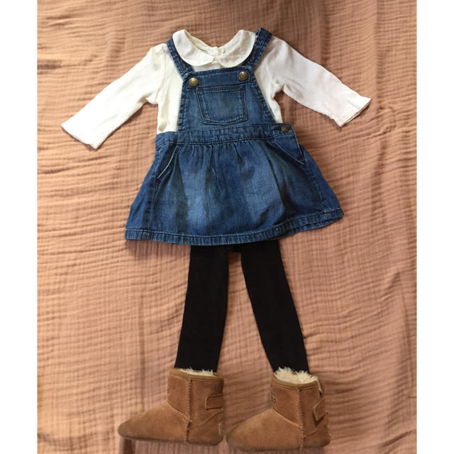 babyGAP(ベビーギャップ)のBabyGap 丸襟 長袖 ロンパース 60 キッズ/ベビー/マタニティのベビー服(~85cm)(ロンパース)の商品写真