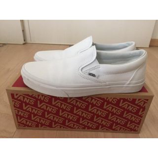 ヴァンズ(VANS)のVANS バンズ スリッポン 25.5 白(スリッポン/モカシン)