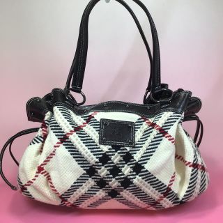 バーバリーブルーレーベル(BURBERRY BLUE LABEL)のバーバリーブルーレーベル ハンドバッグ 美品 巾着風 BURBERRY (ハンドバッグ)