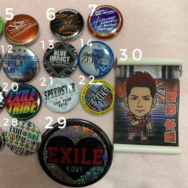 EXILE TRIBE 缶バッジ 1