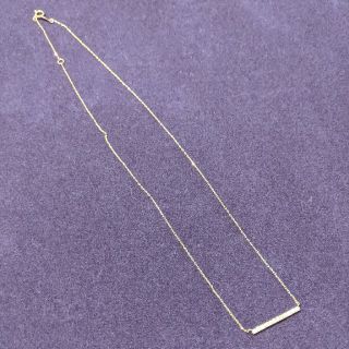 DECOUVERTE ダイヤ バーネックレス 18KYG 0.2ct(ネックレス)