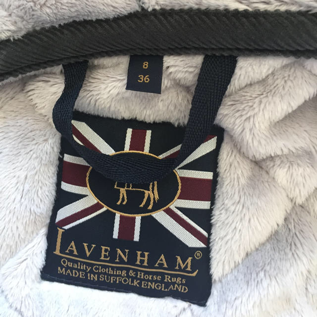 LAVENHAM(ラベンハム)のラベンハム ラブンスター×ファー グレー 36 レディースのジャケット/アウター(ナイロンジャケット)の商品写真