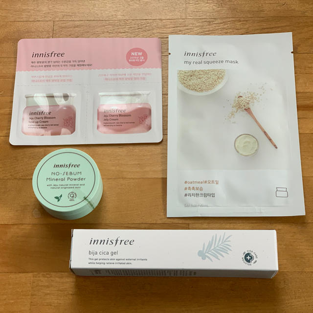 Innisfree(イニスフリー)の【新品】イニスフリー ビジャシカジェル&ノーセバムミネラルパウダー&パック コスメ/美容のベースメイク/化粧品(その他)の商品写真