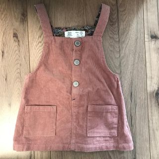 ザラキッズ(ZARA KIDS)のzara baby コーデュロイオーバースカート 74cm(ワンピース)