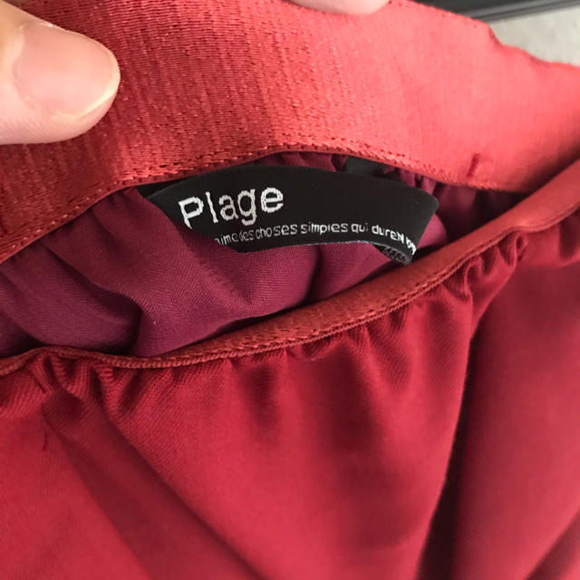 Plage(プラージュ)のプラージュ赤スカート美品！ レディースのスカート(ひざ丈スカート)の商品写真