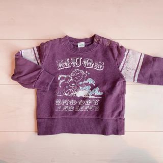 シップスキッズ(SHIPS KIDS)のSHIPS スヌーピートレーナー 80  &  スヌーピー七分袖Tシャツ 90(トレーナー)