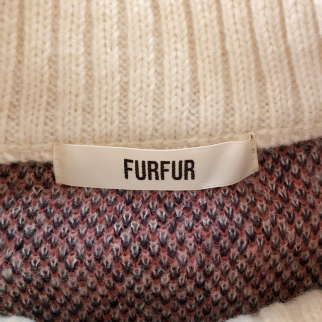 fur fur(ファーファー)のFURFUR チェック柄ニットワンピ レディースのワンピース(ミニワンピース)の商品写真