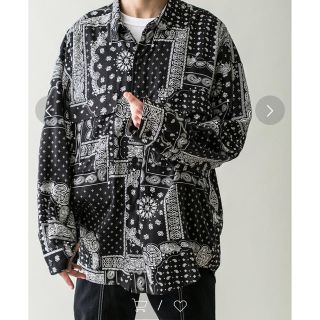 ユナイテッドアローズ(UNITED ARROWS)の PAIZLY PRINT OVER SIZED CPO/シャツ　mサイズ(シャツ)