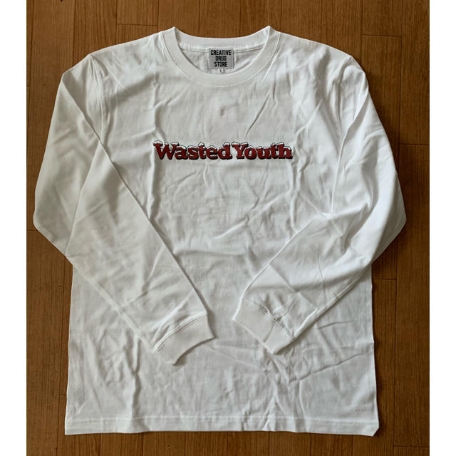 Lサイズwasted youth × creative drug store ロンT