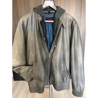 ザラ(ZARA)のZARA メンズ　フード付き　ジャンパー　グレー　XXL(ナイロンジャケット)