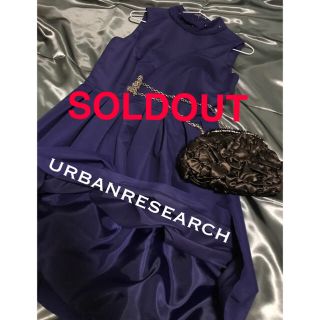 アーバンリサーチ(URBAN RESEARCH)の▫️ urban research ホルダーネックドレス(ミディアムドレス)