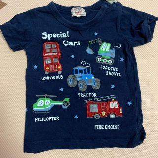 マザウェイズ(motherways)の働く車刺繍Tシャツ(Tシャツ/カットソー)