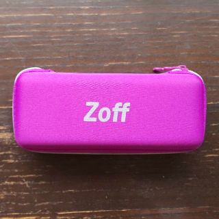 ゾフ(Zoff)のzoff メガネ ケース メガネ拭き 紫(その他)