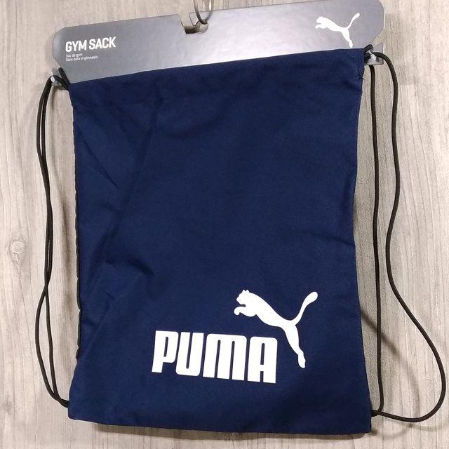 PUMA(プーマ)の【新品・未使用】プーマ 14L ジムサック／プールサック 濃ブルー スポーツ/アウトドアのトレーニング/エクササイズ(トレーニング用品)の商品写真