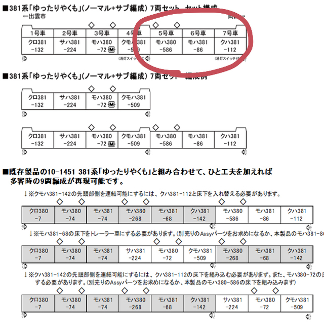 KATO`(カトー)のゆったりやくも　バラシ エンタメ/ホビーのおもちゃ/ぬいぐるみ(鉄道模型)の商品写真