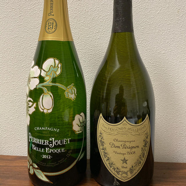 ドンペリ&ペルエポック750ml &バカラロックグラス