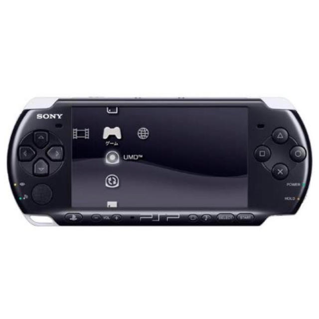 PlayStation Portable(プレイステーションポータブル)のPSP プレイステーション・ポータブル　ピアノ・ブラック(PSP-3000PB) エンタメ/ホビーのゲームソフト/ゲーム機本体(家庭用ゲーム機本体)の商品写真