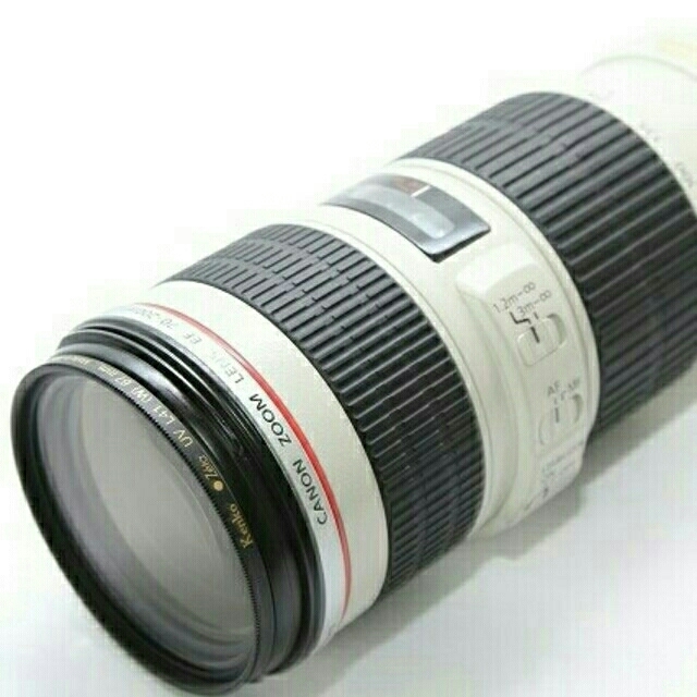 Canon(キヤノン)の【ハッピースマイル様専用】Canon EF70-200mm F4L IS USM スマホ/家電/カメラのカメラ(レンズ(ズーム))の商品写真