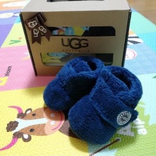 アグ(UGG)の値下げ))UGG ベビービックスビーXS　ネイビー　未使用(ブーツ)