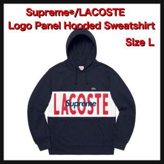 シュプリーム(Supreme)の【L】Logo Panel Hooded Sweatshirt(パーカー)