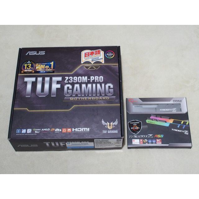 激安正規  TUF Z390M Mem付 CPU + RGB 16GB + i5-8400 PCパーツ
