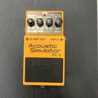 ボス(BOSS)の【最安値】BOSS エフェクター　Acoustic Simulator AC-3(エフェクター)