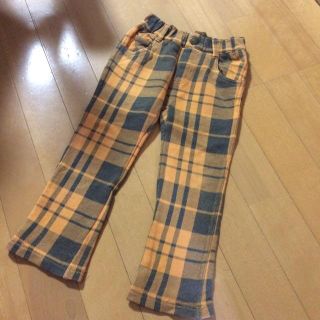 ジャンクストアー(JUNK STORE)のオレンジチェックパンツ(パンツ/スパッツ)