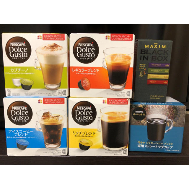 Nestle(ネスレ)の【嬉しいおまけ付き】ネスカフェ　ドルチェグスト　カプセル 食品/飲料/酒の飲料(コーヒー)の商品写真