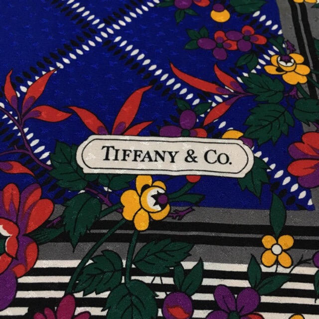 Tiffany & Co.(ティファニー)のティファニー スカーフ TIFFANY 大判 ヴィンテージ カレ90 レディースのファッション小物(バンダナ/スカーフ)の商品写真