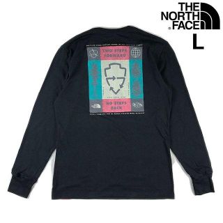 ザノースフェイス(THE NORTH FACE)の売切!ノースフェイス ダブルネーム ロンT 女性用(L)黒 180902(Tシャツ(長袖/七分))