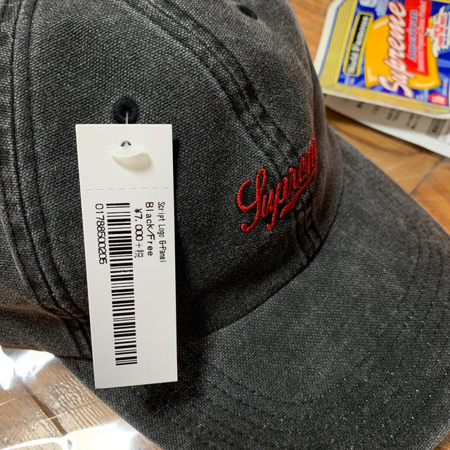 Supreme Script Logos 6-panel Black