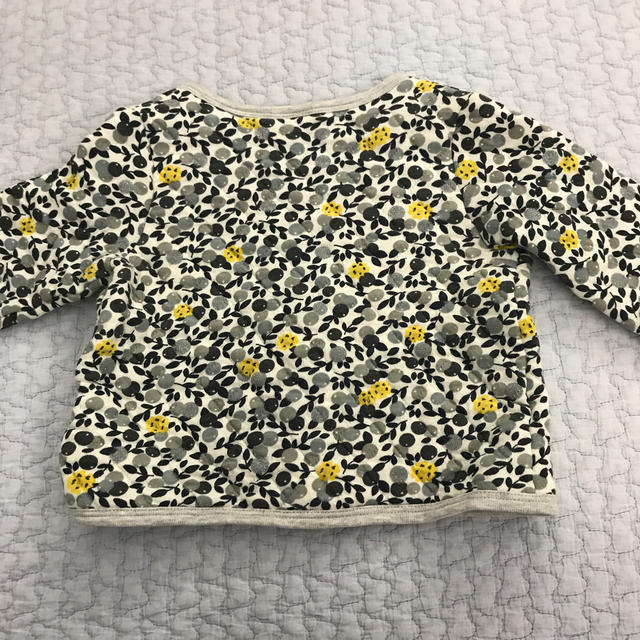 PETIT BATEAU(プチバトー)のプチバトー18m（81cm）キルティング カーディガン キッズ/ベビー/マタニティのベビー服(~85cm)(カーディガン/ボレロ)の商品写真