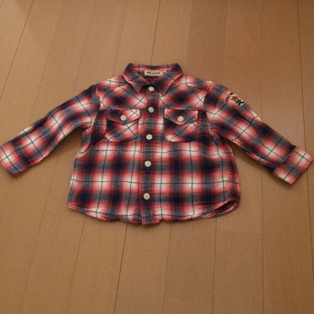 mikihouse(ミキハウス)のミキハウス80チェックシャツ キッズ/ベビー/マタニティのベビー服(~85cm)(シャツ/カットソー)の商品写真