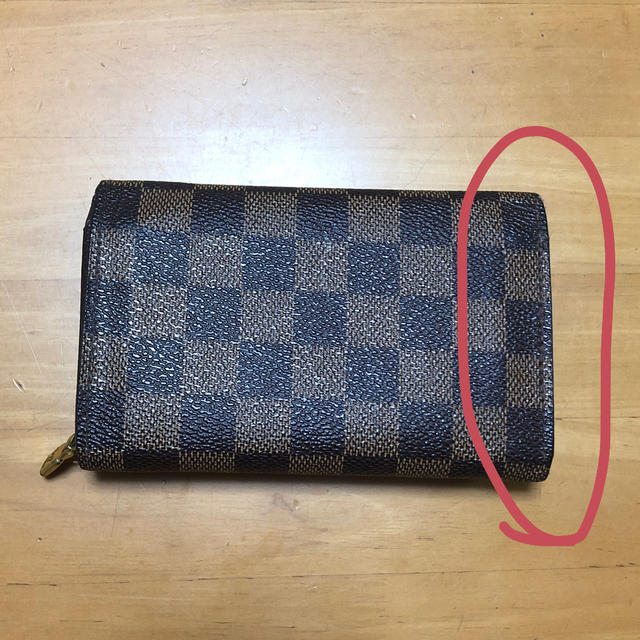 LOUIS VUITTON(ルイヴィトン)のLOUIS VUITTON 財布 ダミエ ジャンク品 レディースのファッション小物(財布)の商品写真