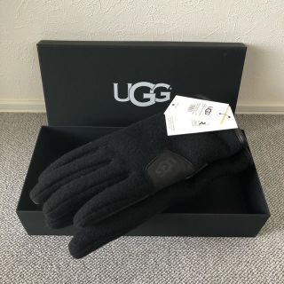 タグ付き新品【UGG】スマホOK / ファブリック&レザー手袋