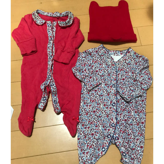 NEXT(ネクスト)の新生児　50 中古　 キッズ/ベビー/マタニティのベビー服(~85cm)(ロンパース)の商品写真