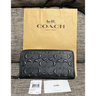 コーチ(COACH)のコーチ　COACH 長財布　黒　ブラック(長財布)