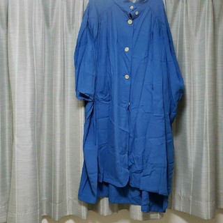 フラボア(FRAPBOIS)のfrapbois 青いきれいなコート(ロングコート)