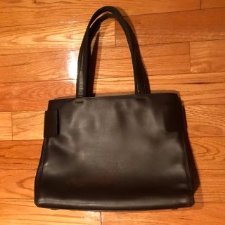 プラダ(PRADA)のプラダ レザー トートバッグ ブラウン A4サイズ ビジネス(トートバッグ)