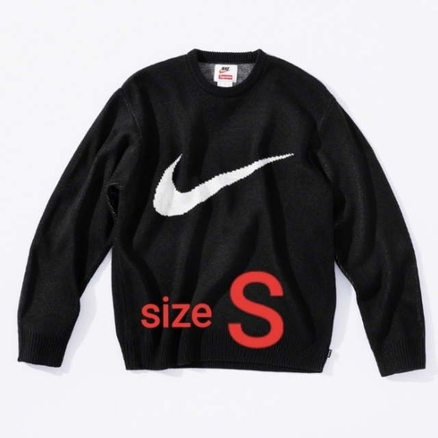 S ブラック Supreme Nike Swoosh Sweaterニット/セーター