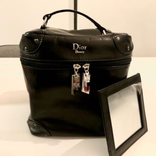 ディオール(Dior)のバニティバッグ　黒(ポーチ)